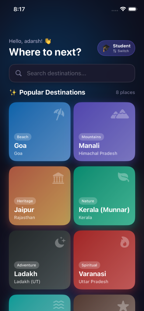 Travel Sathi Destinations